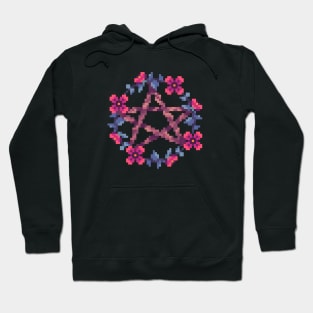 Floral Pentagram Hoodie